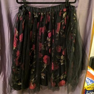 NWT Society Floral Tutu 3x